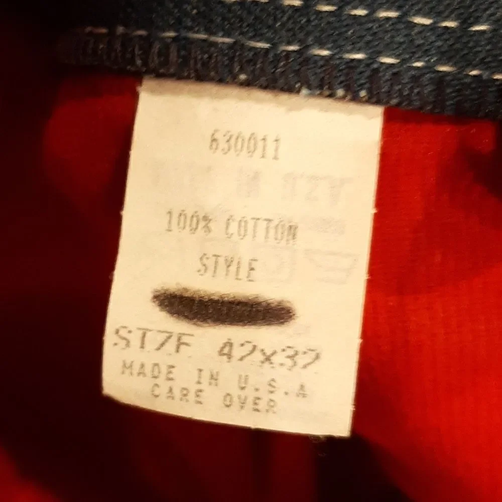 Workin' Spot Flannel Lined Heavyweight Denim Work Jeans  NWT
